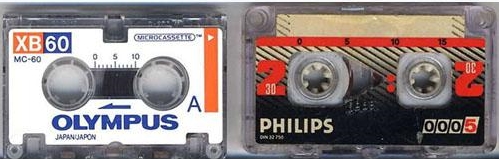 Micro audio cassette, mini audio cassette